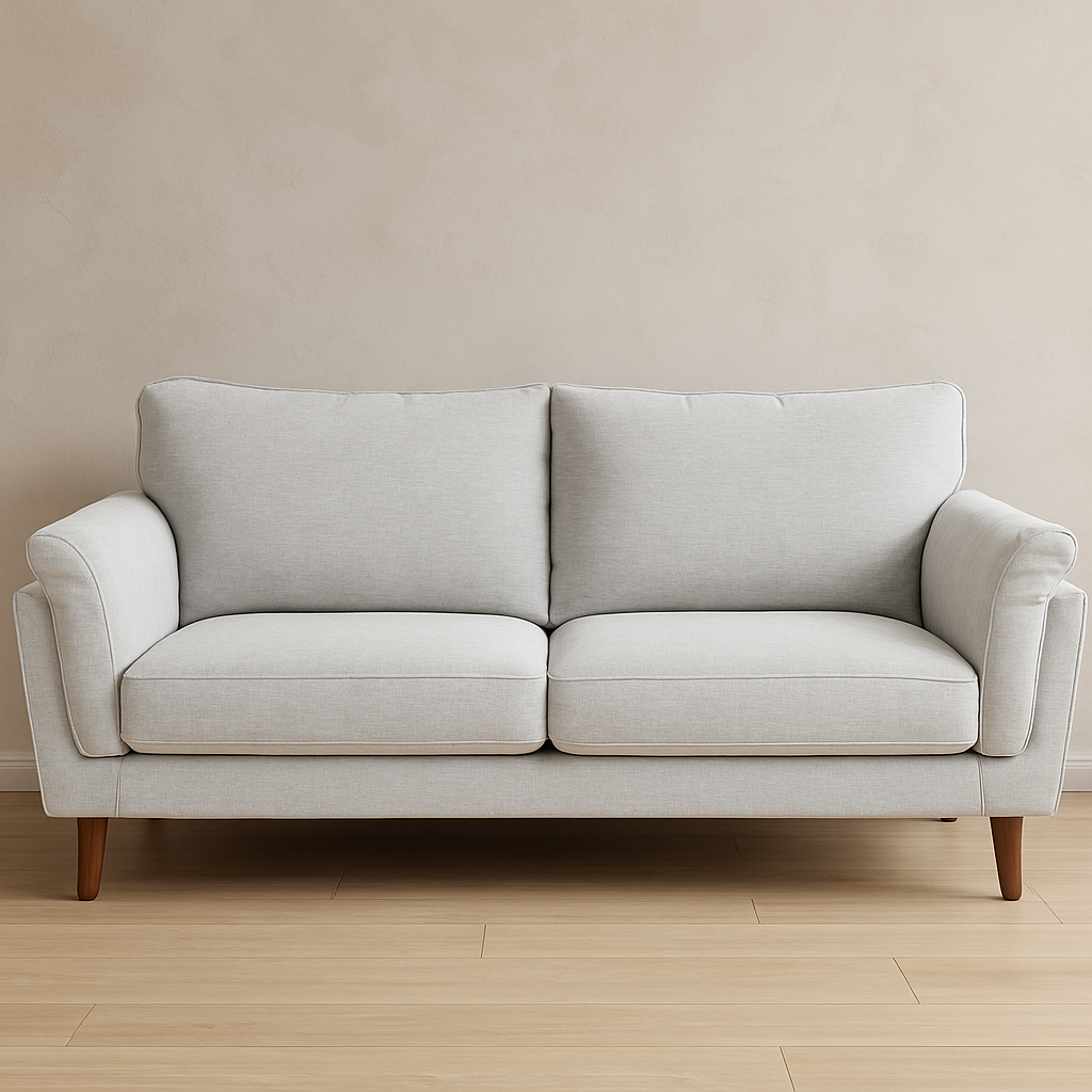 Ziki 3 Seater Sofa Sliver Grey