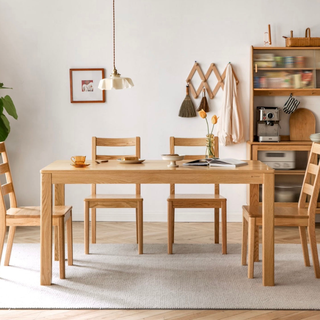 Hamp Dining Table Natural Solid Oak