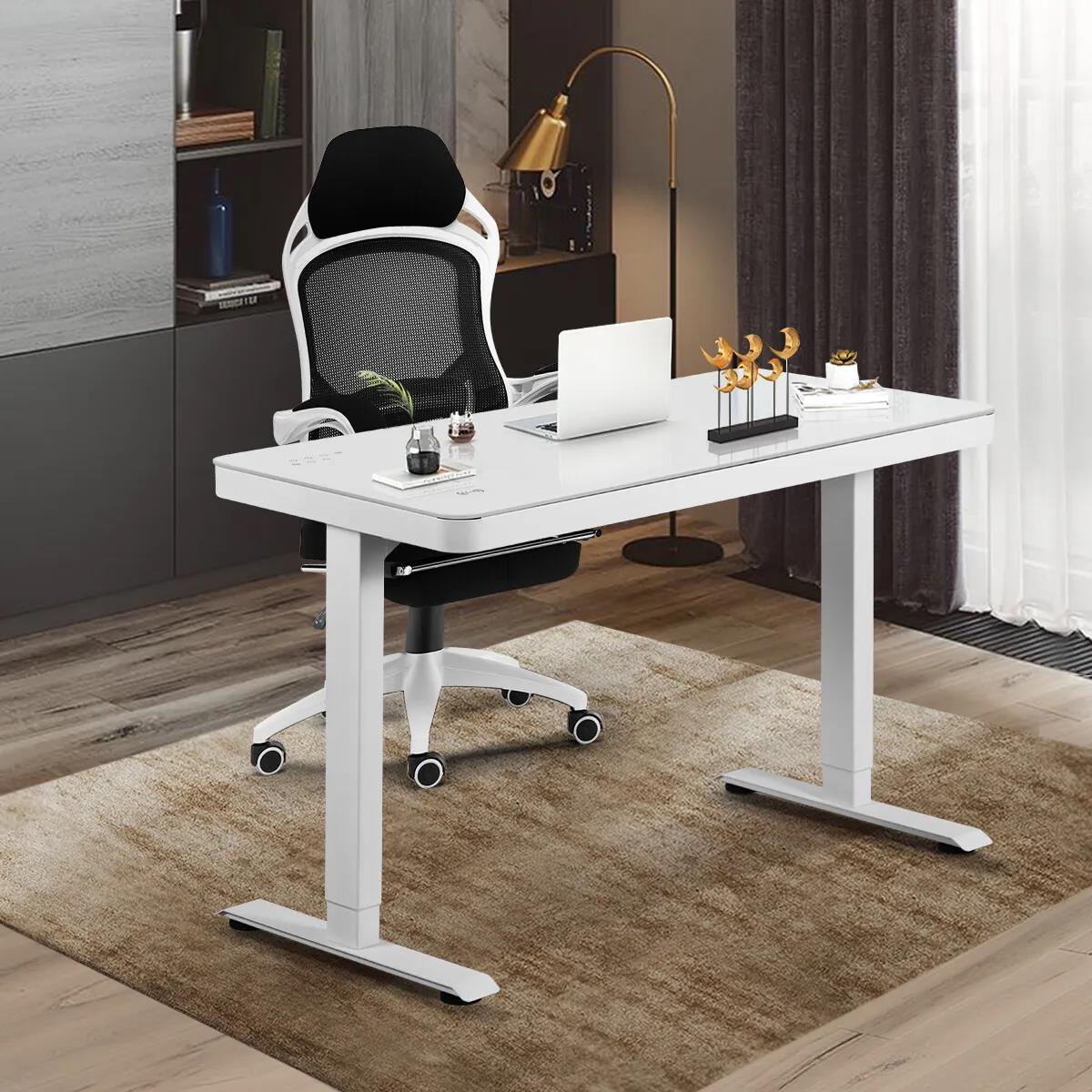 Duncan Electric Standing Desk White / Black