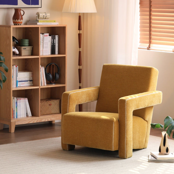 Alma Accent Armchair – Yellow Finish