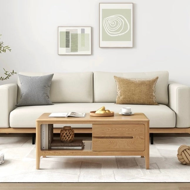 Aspa Coffee Table 135cm Natural Solid Oak