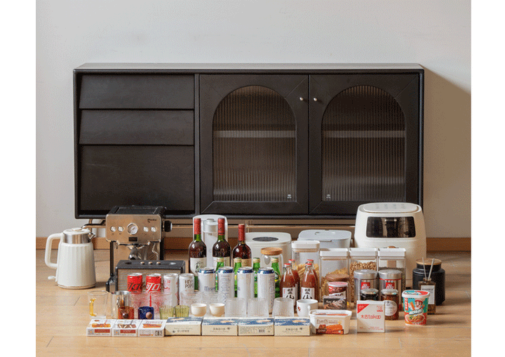 Bamfords Cabinet Black Painted Solid Rubberwood 85cm