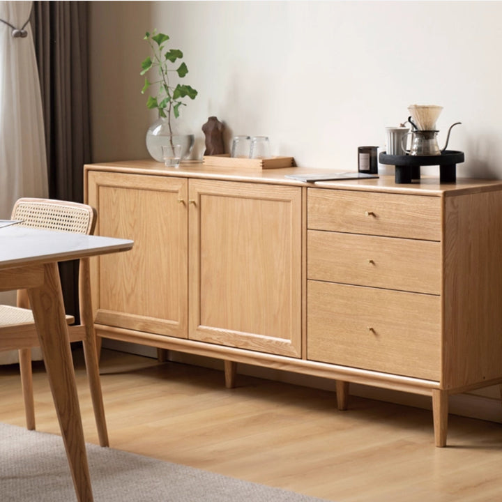 Bolton Cabinet Natural Solid Oak 125cm