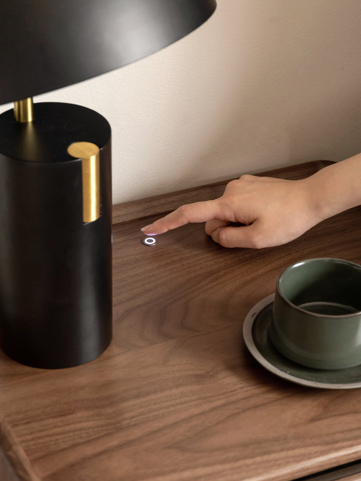 Bowen Bedside Table Natural Solid Walnut 47cm