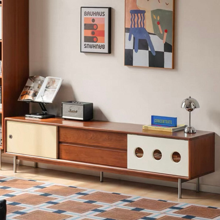 Burkar TV unit 200cm Natural Beech Wood