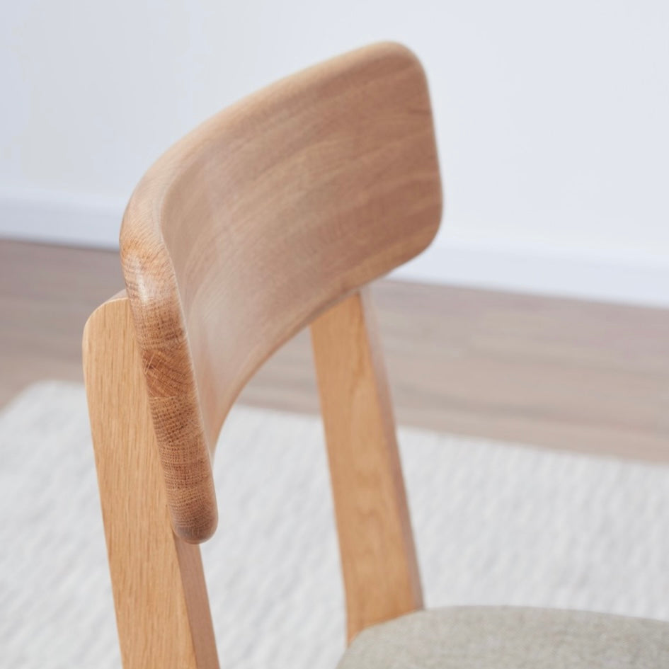 Cadby Chair Natural Solid Oak 78cm