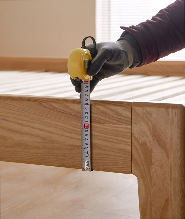 Carroll Double Size Bed Natural Solid Ash