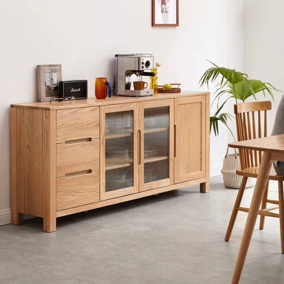 Clisby Cabinet Natural Solid Oak 180cm