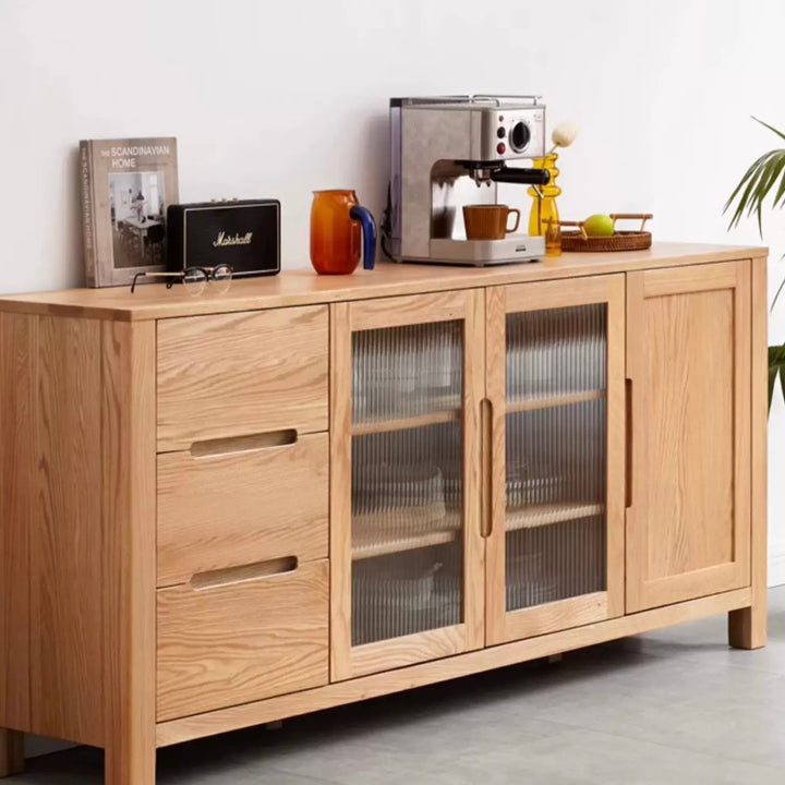 Clisby Cabinet Natural Solid Oak 180cm