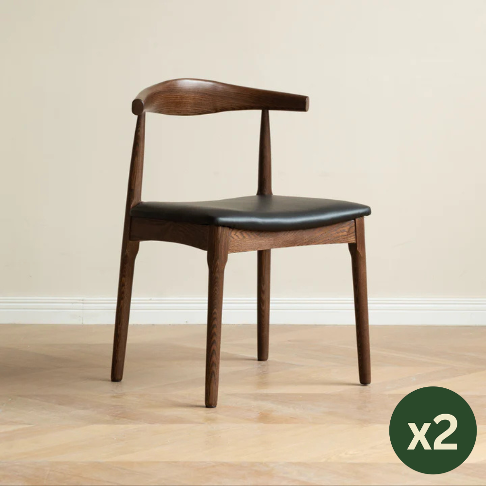 Darlington Dining Chair Solid Manchurian Ash 55cm ( x2 )