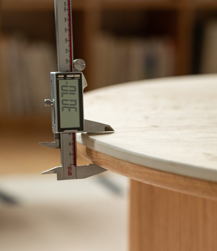 Davey Coffee Table Natural Solid Oak 80cm