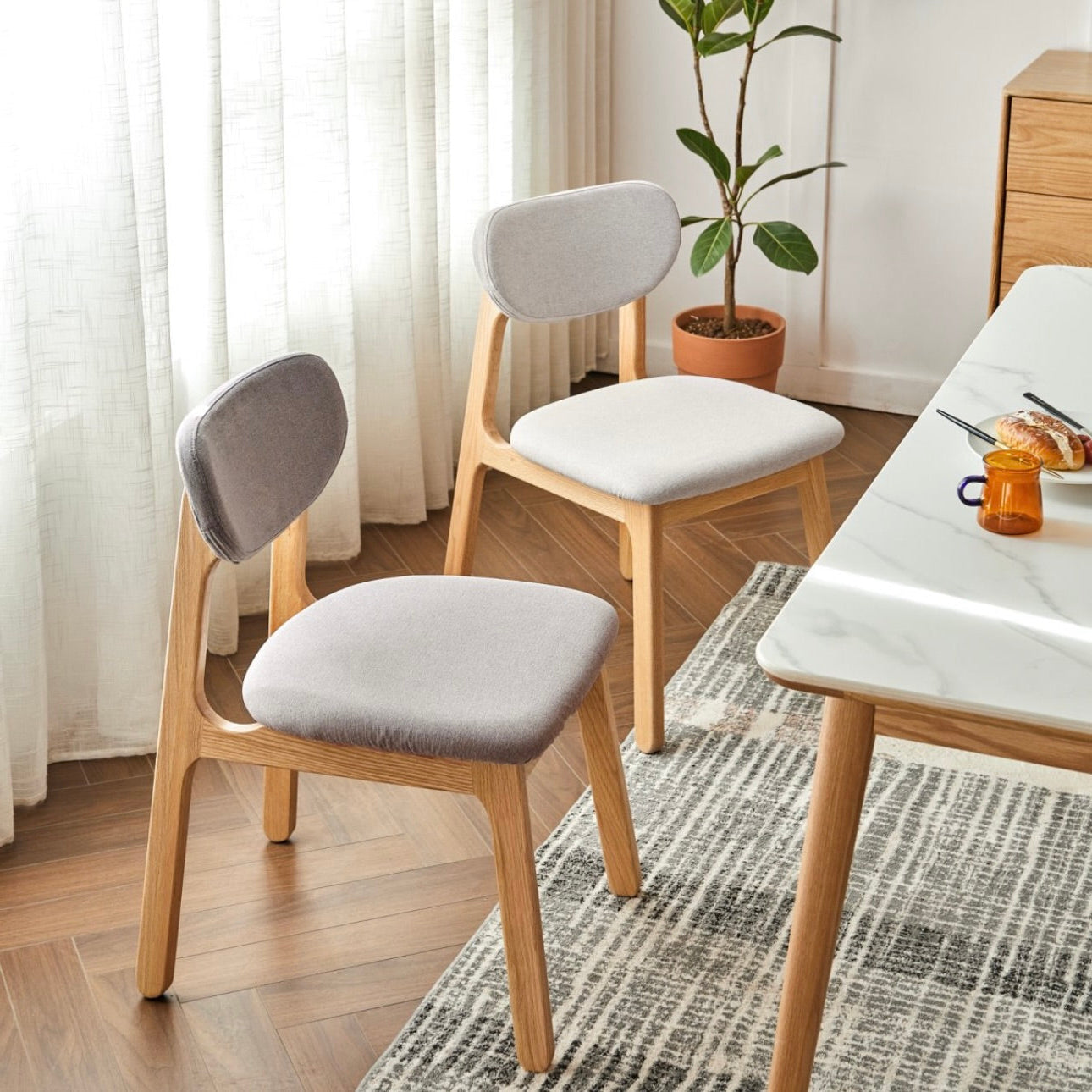 Deeann Chair Natural Solid Oak 78cm