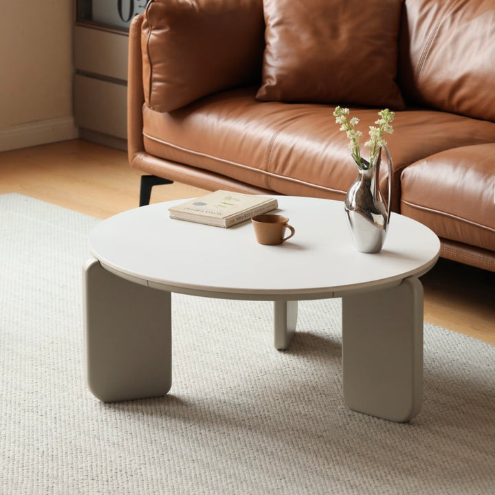 Dora Coffee Table 80cm+45cm Warm White