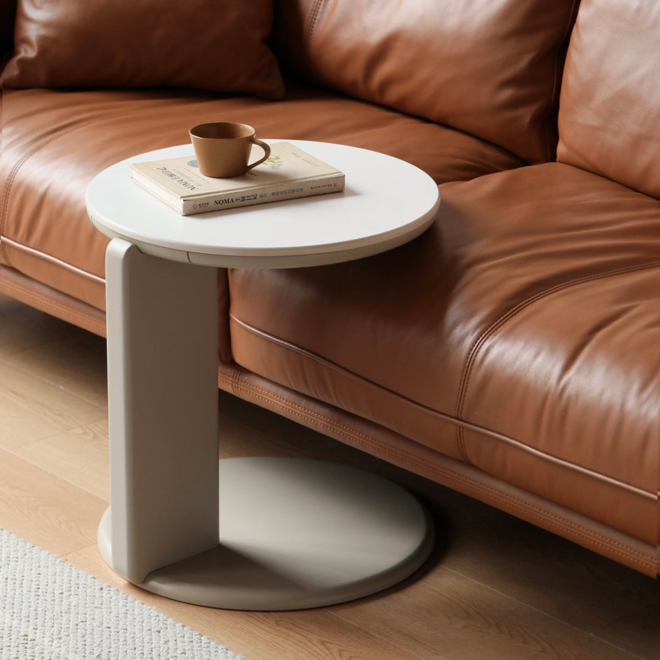 Dora Coffee Table 80cm+45cm Warm White