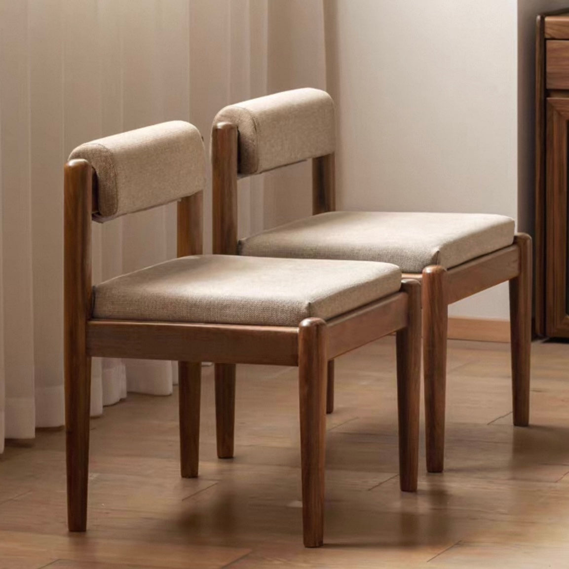 Duffy Chair Oak Stained Walnut Colour