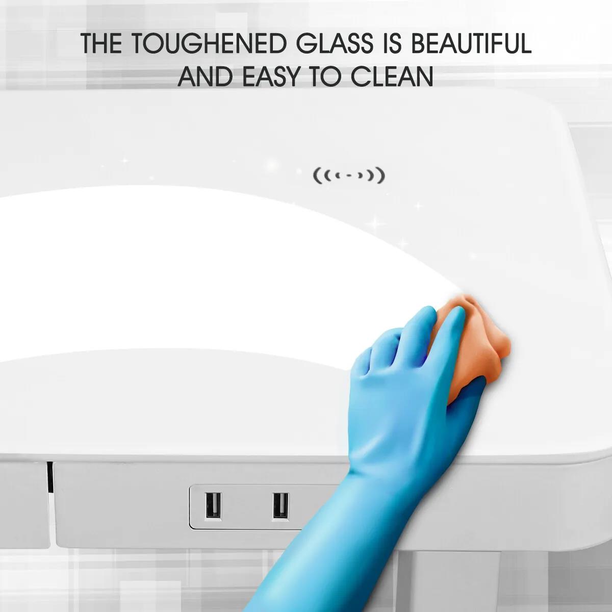 Duncan Electric Standing Desk White