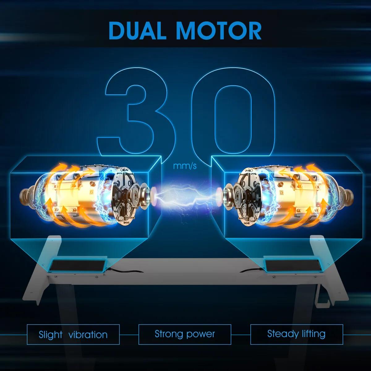 Duncan Electric Standing Desk White