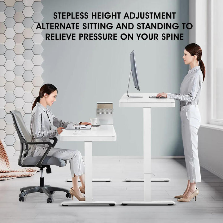 Duncan Electric Standing Desk White