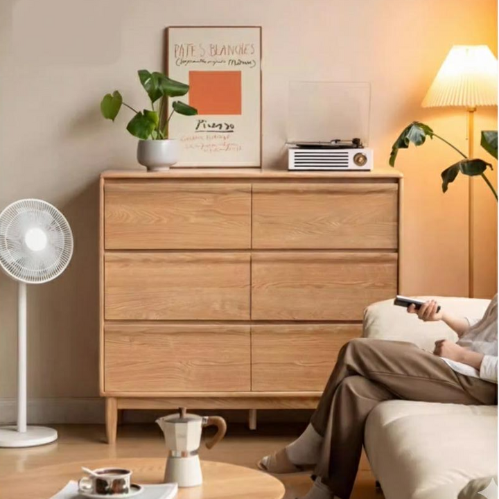 Elland Cabinet Natural Solid Ash 121cm