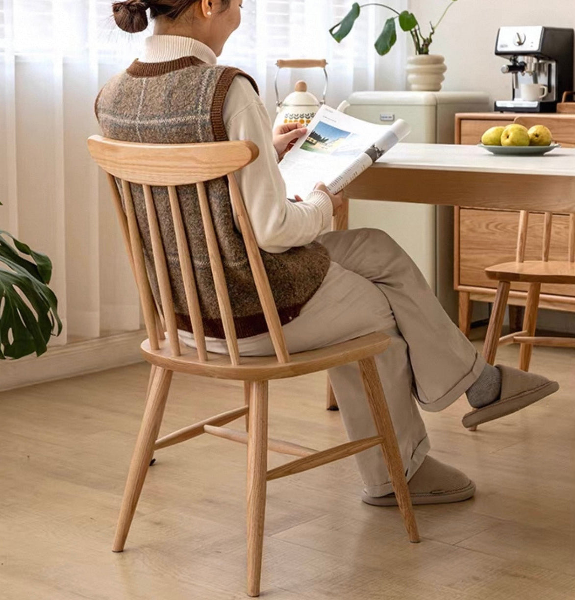 Elwood Chair Natural Solid Ash 82cm