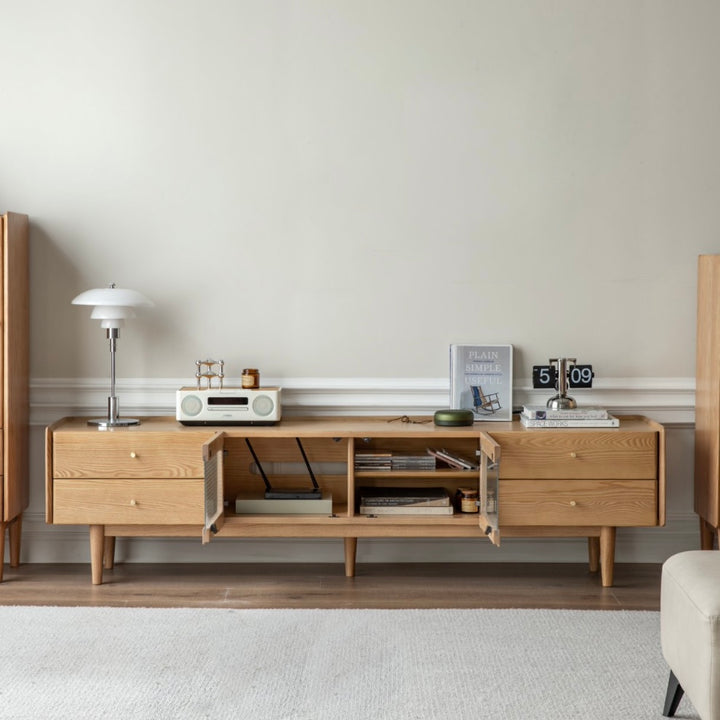 Favio TV unit Natural Solid Ash-1.8m