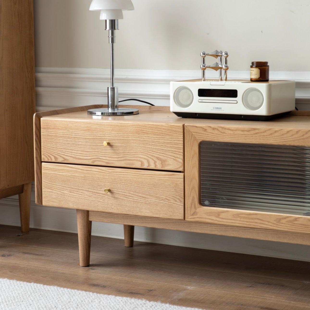 Favio TV unit Natural Solid Ash-1.8m