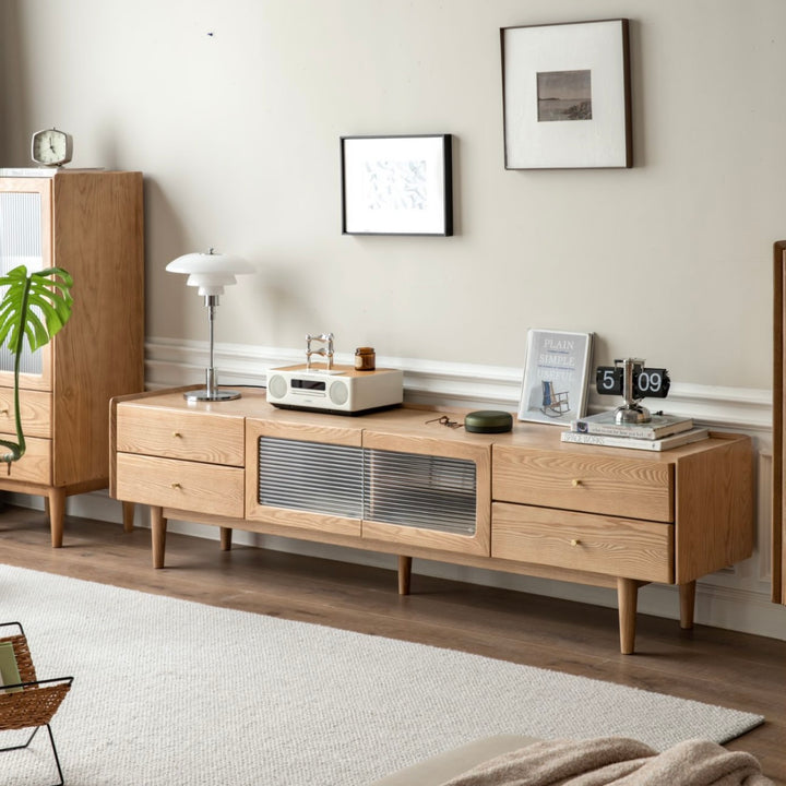 Favio TV unit Natural Solid Ash-1.8m