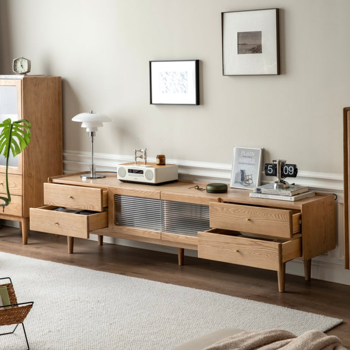 Favio TV unit Natural Solid Ash-1.8m