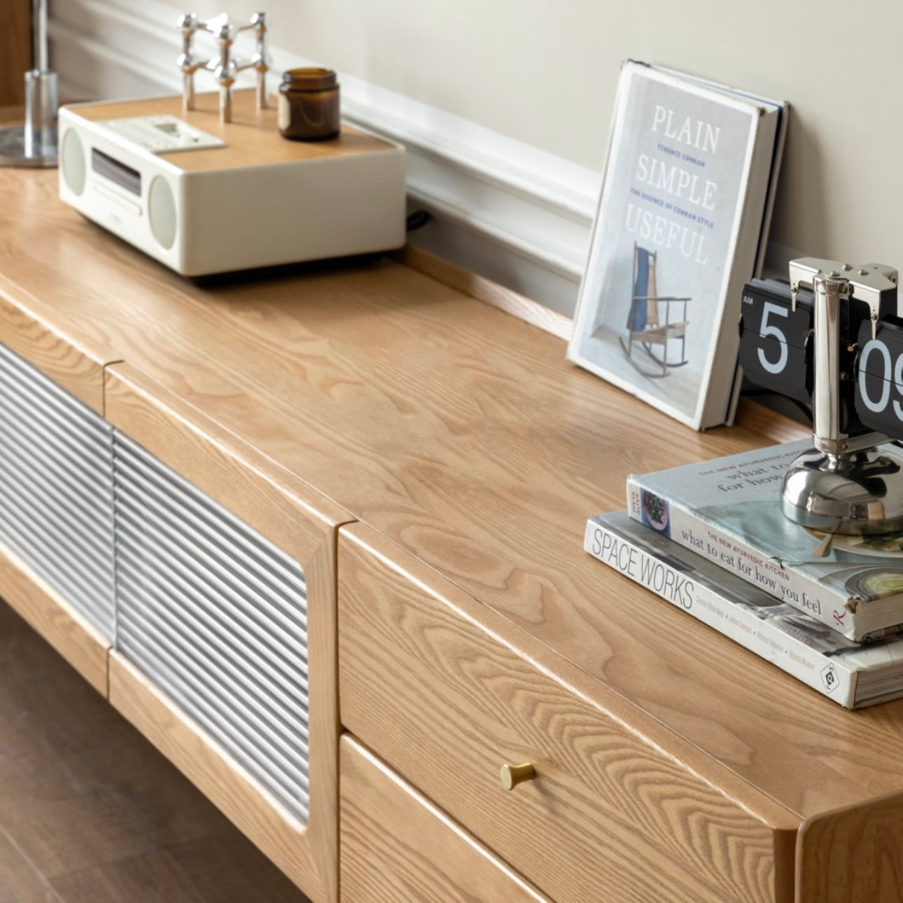 Favio TV unit Natural Solid Ash-1.8m