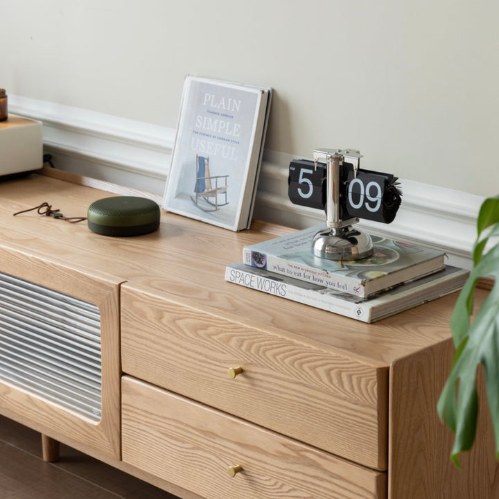 Favio TV unit Natural Solid Ash-1.8m