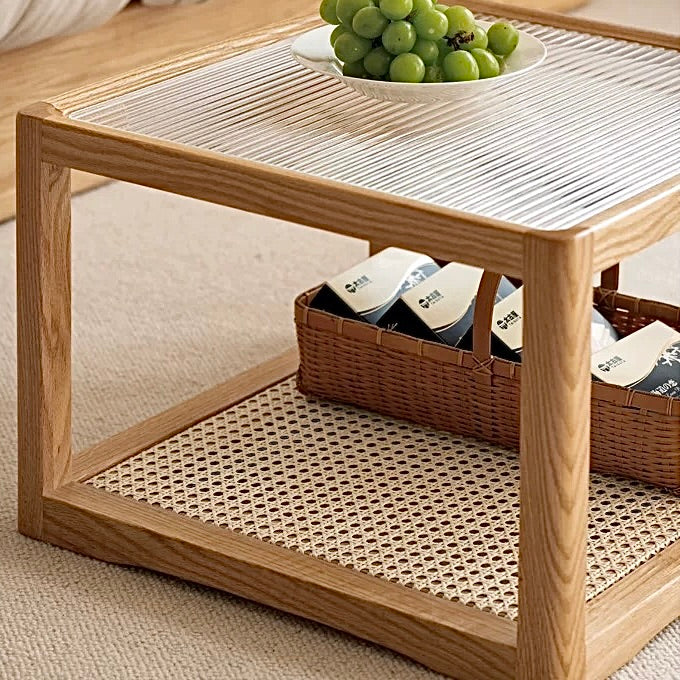 Graham Coffee Table 60cm+50cm Natural Solid Oak