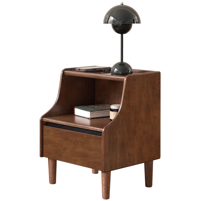 Hyland Bedside Table 50cm Oak Stained Walnut Colour