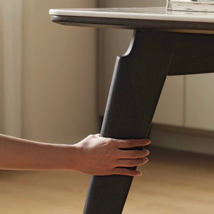 Laico Dining Table  Black Solid Oak Color