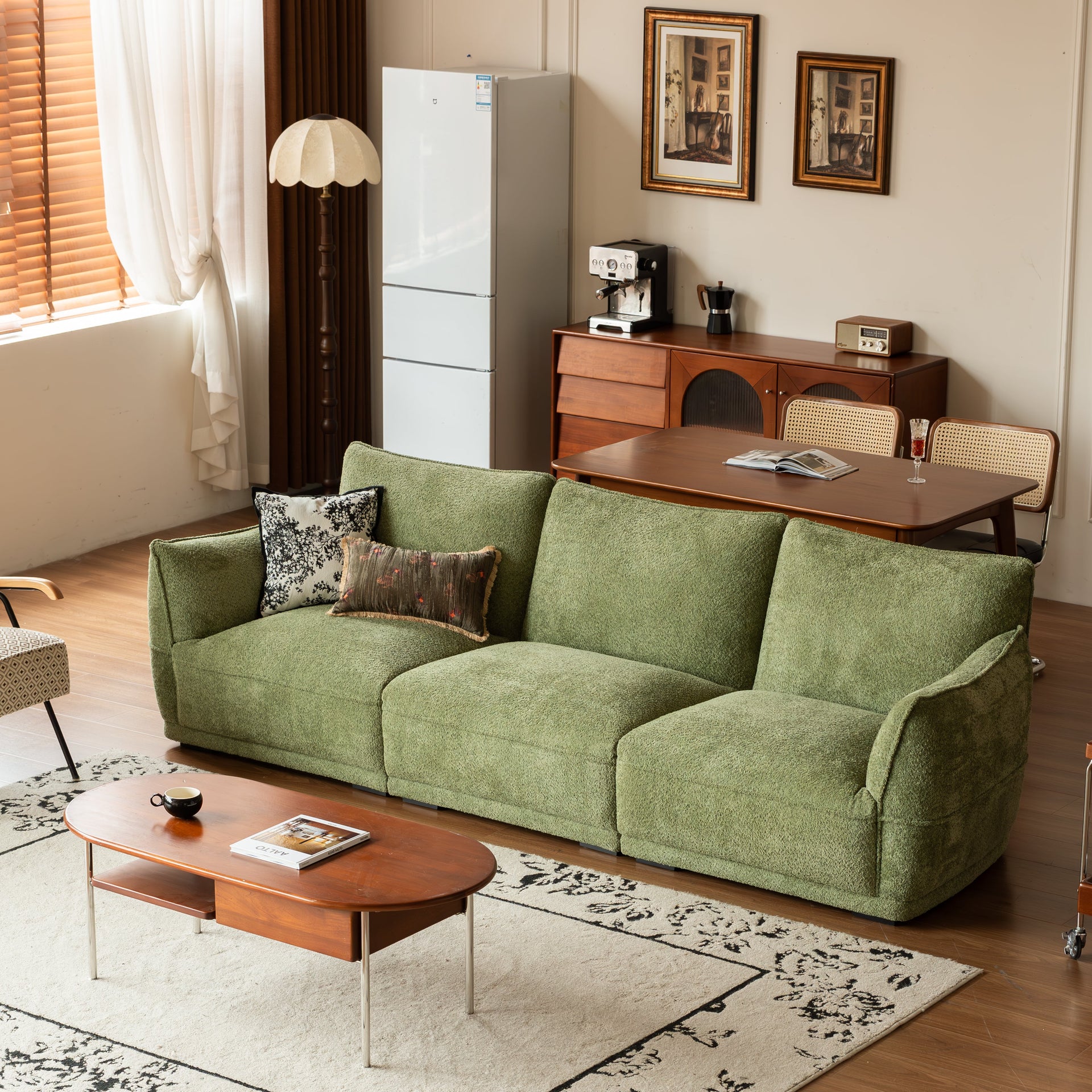 Loma Fabric 3 Seater Sofa 274cm