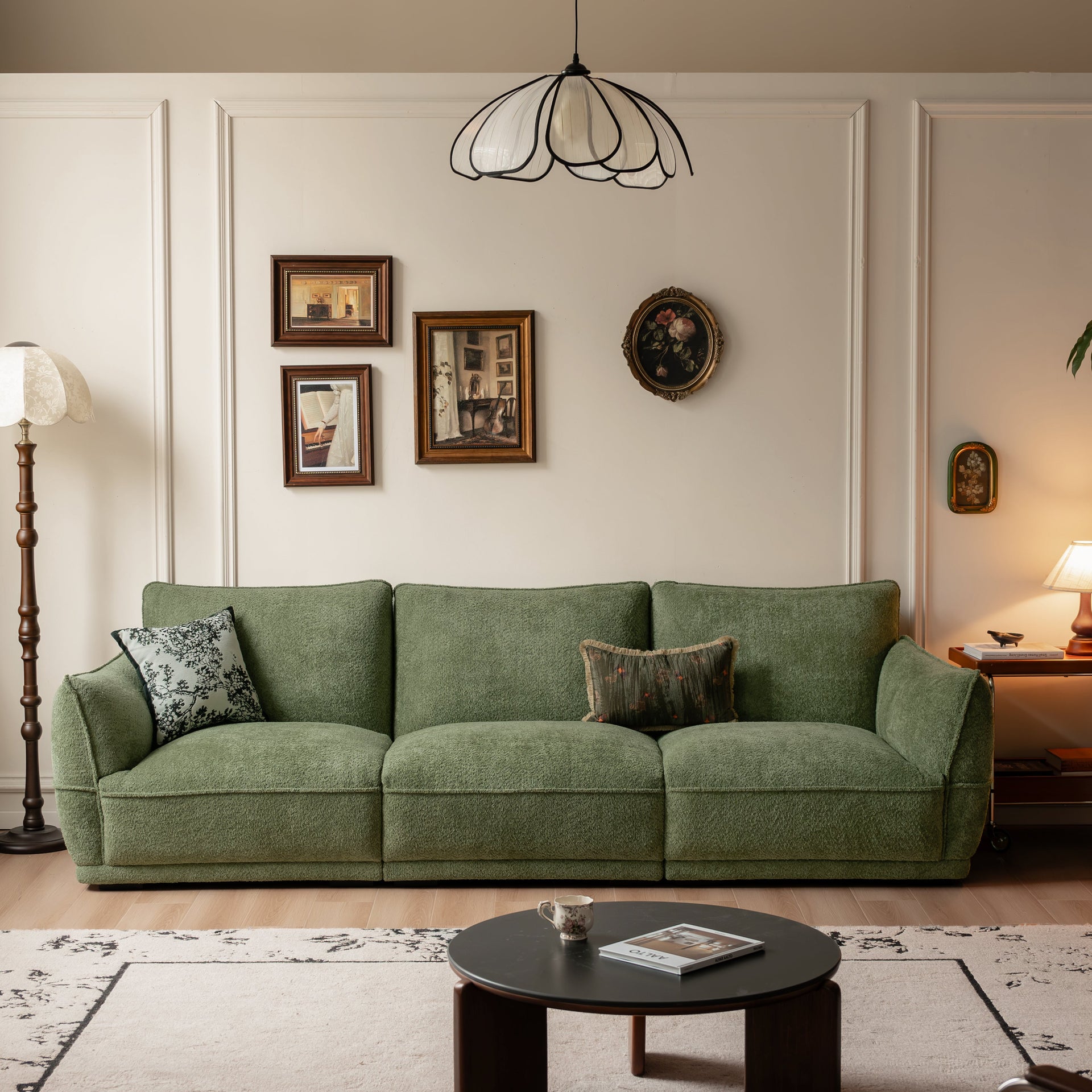 Loma Fabric 3 Seater Sofa 274cm