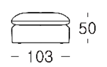 Loula Extended Side Chaise Sectional Sofa with Ottoman