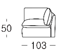 Loula Extended Side Chaise Sectional Sofa with Ottoman