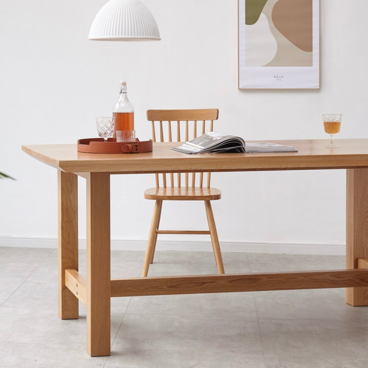 Moorre Dining Table Natural Solid Oak 160CM