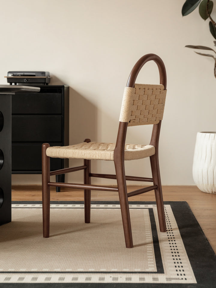 Navo Chair Painted Solid Rubberwood/ Stained Walnut Colour