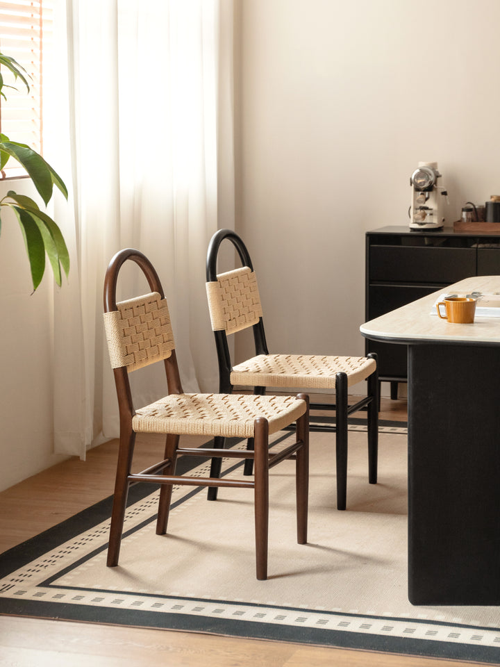 Navo Chair Painted Solid Rubberwood/ Stained Walnut Colour