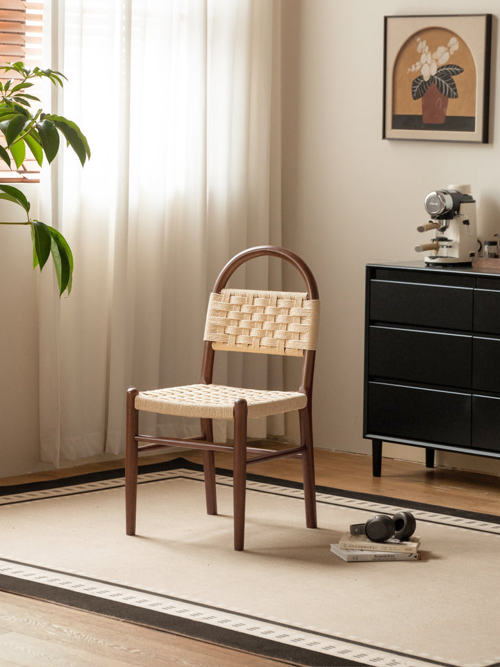 Navo Chair Painted Solid Rubberwood/ Stained Walnut Colour