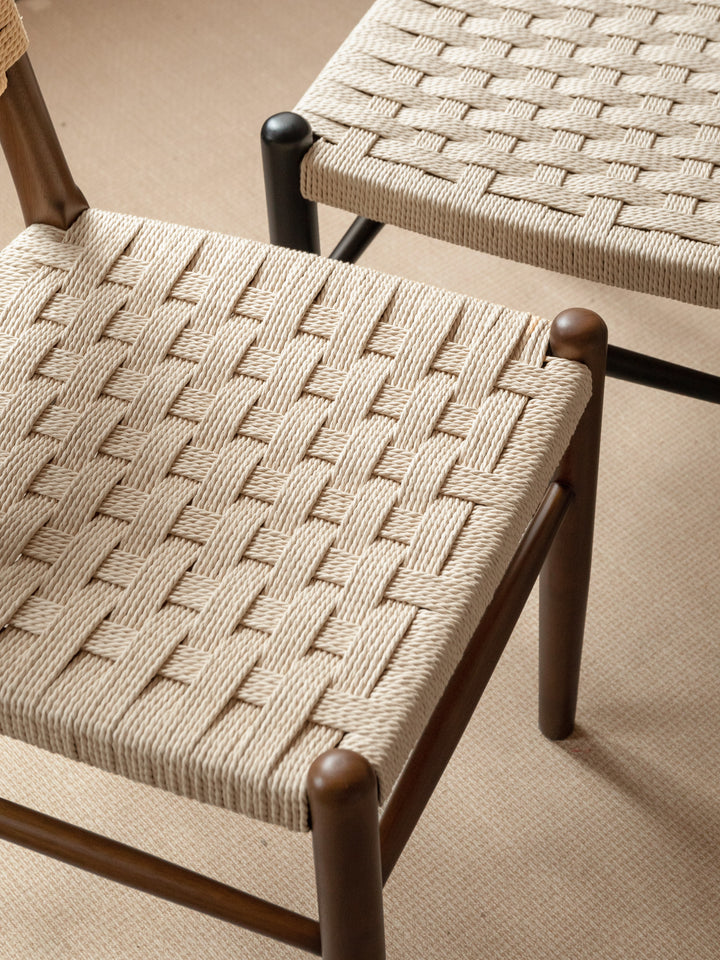 Navo Chair Painted Solid Rubberwood/ Stained Walnut Colour