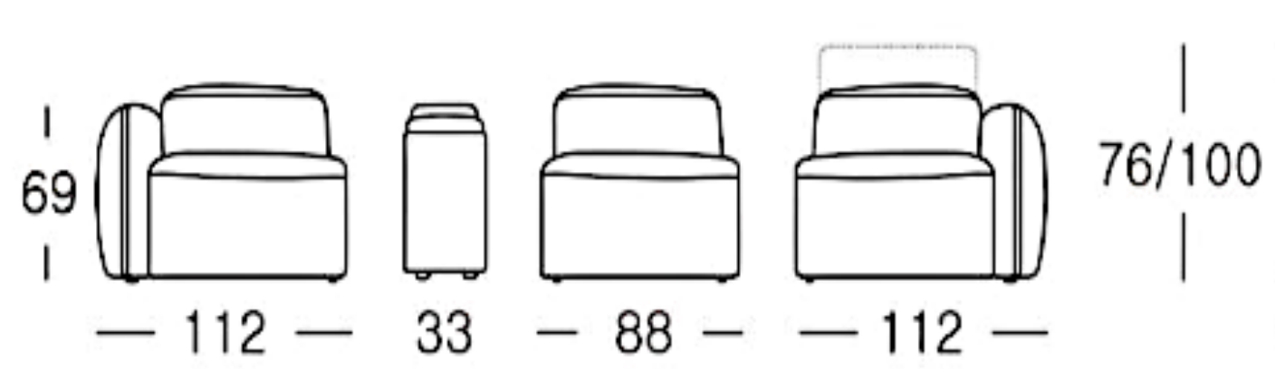 Norris Fabric Electric Sofa