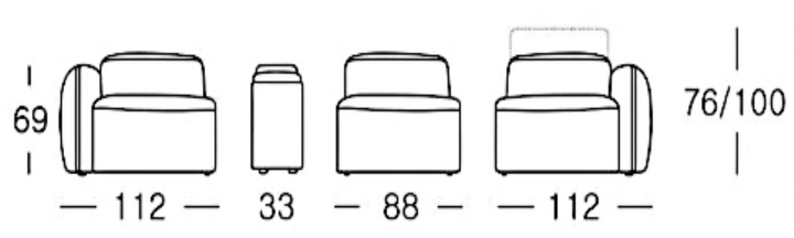 Norris Fabric Electric Sofa