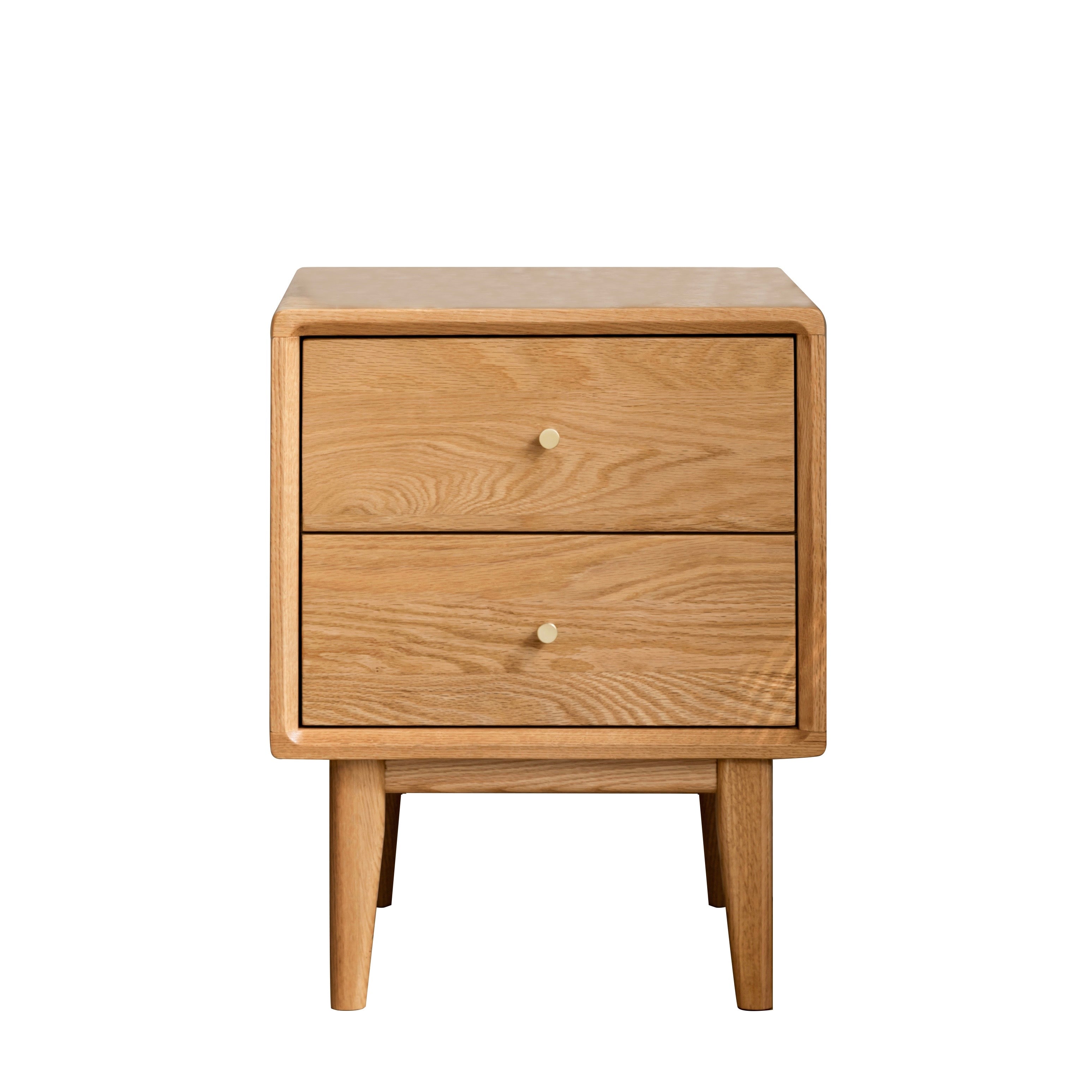 Prague Bedside Table 50cm Natural Solid Oak
