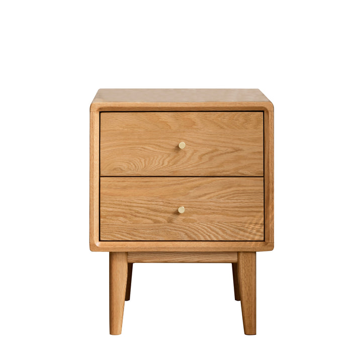 Prague Bedside Table 50cm Natural Solid Oak