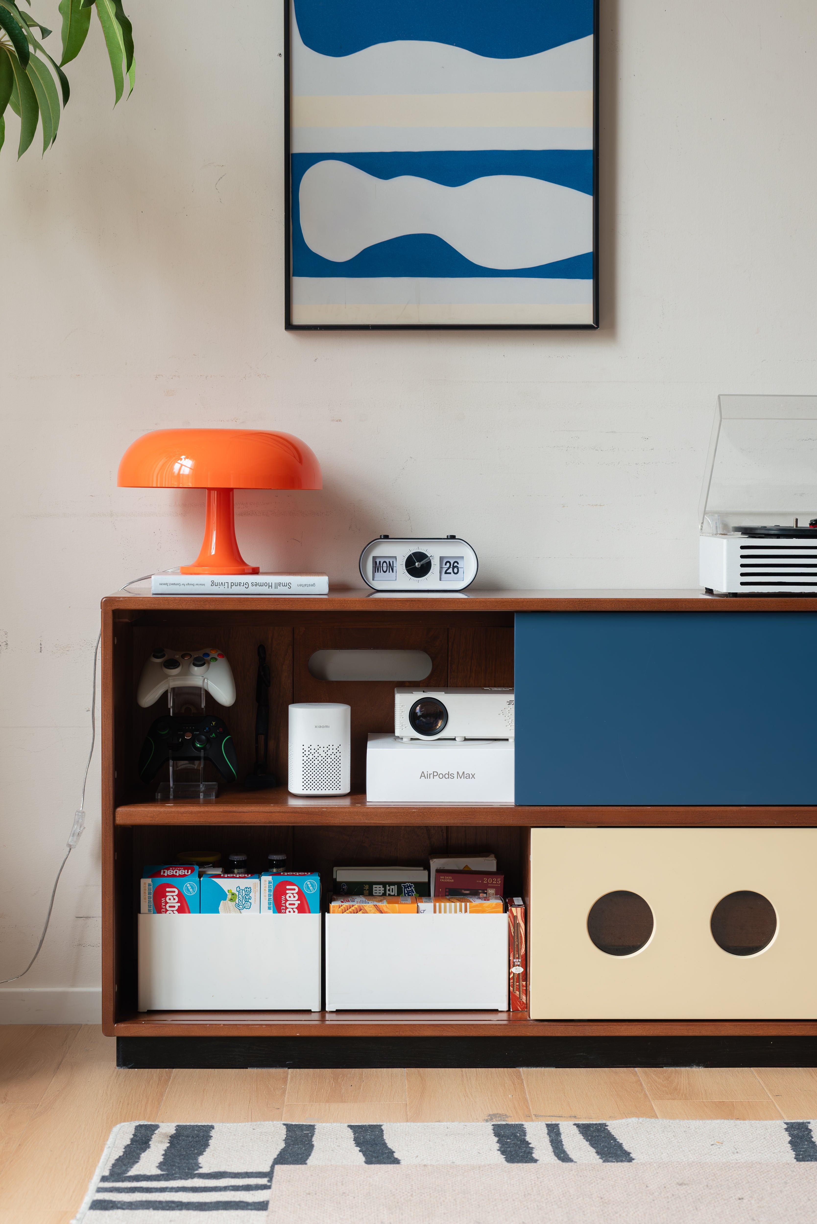 Rix TV Stand Yellow Poplar 130cm