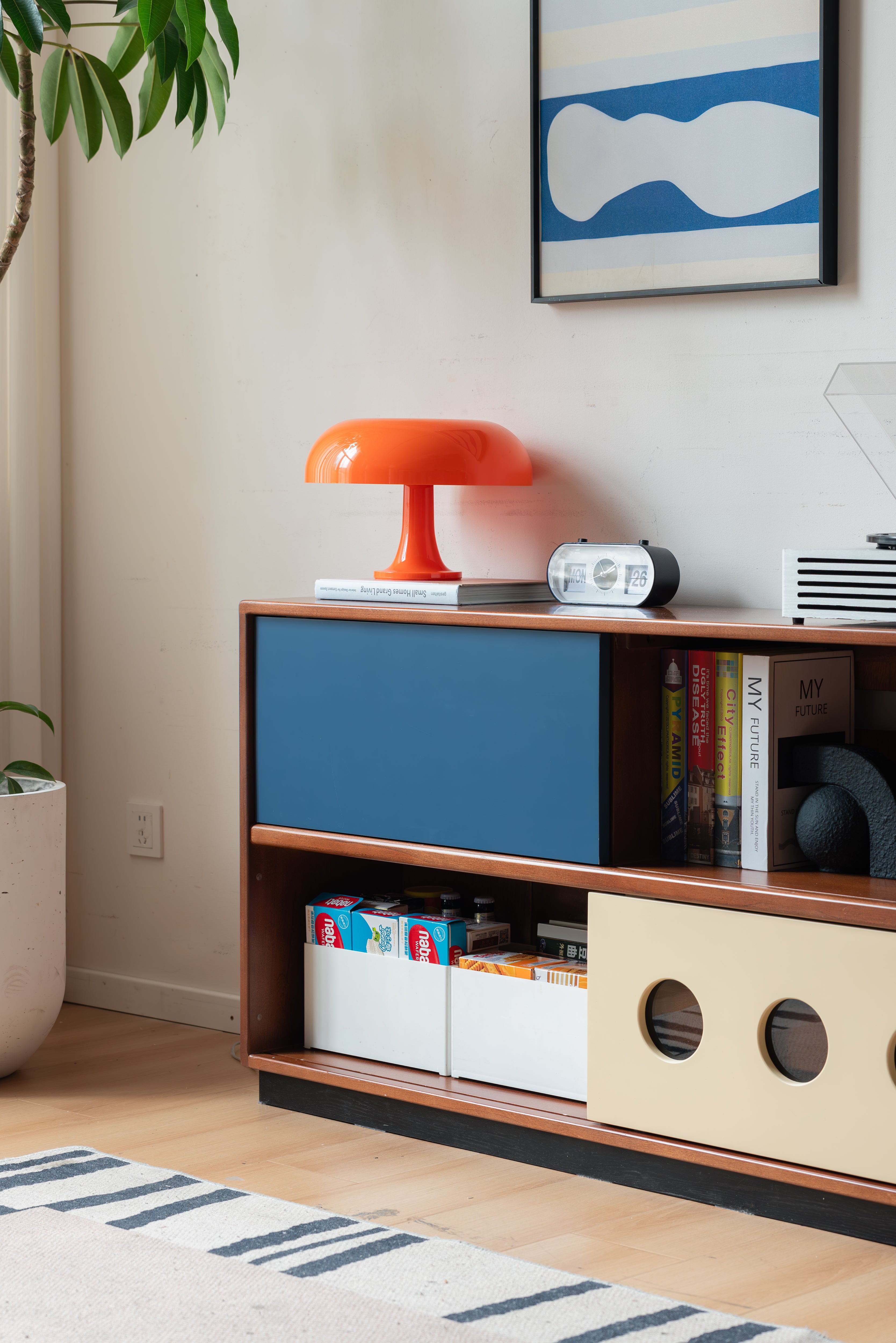 Rix TV Stand Yellow Poplar 130cm