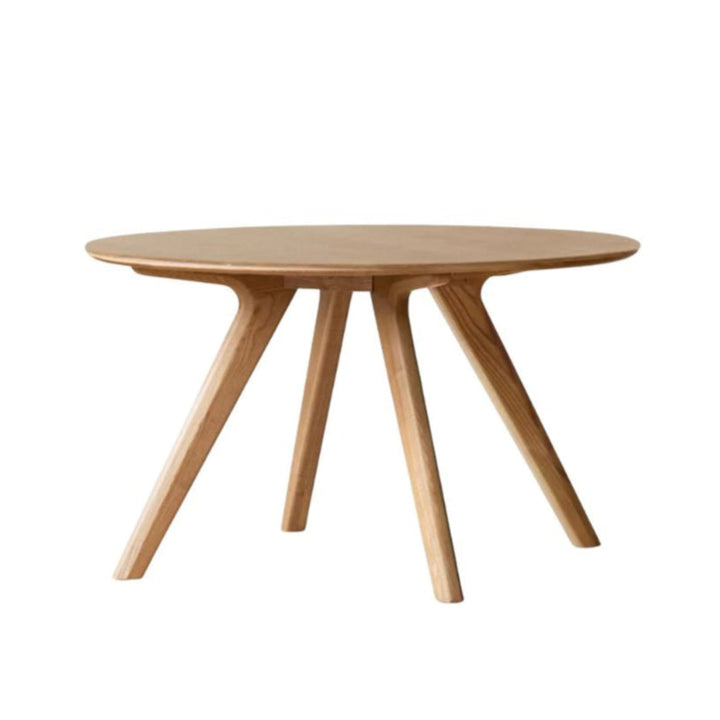 Rowen Round Dining Table Natural Solid Ash 110cm