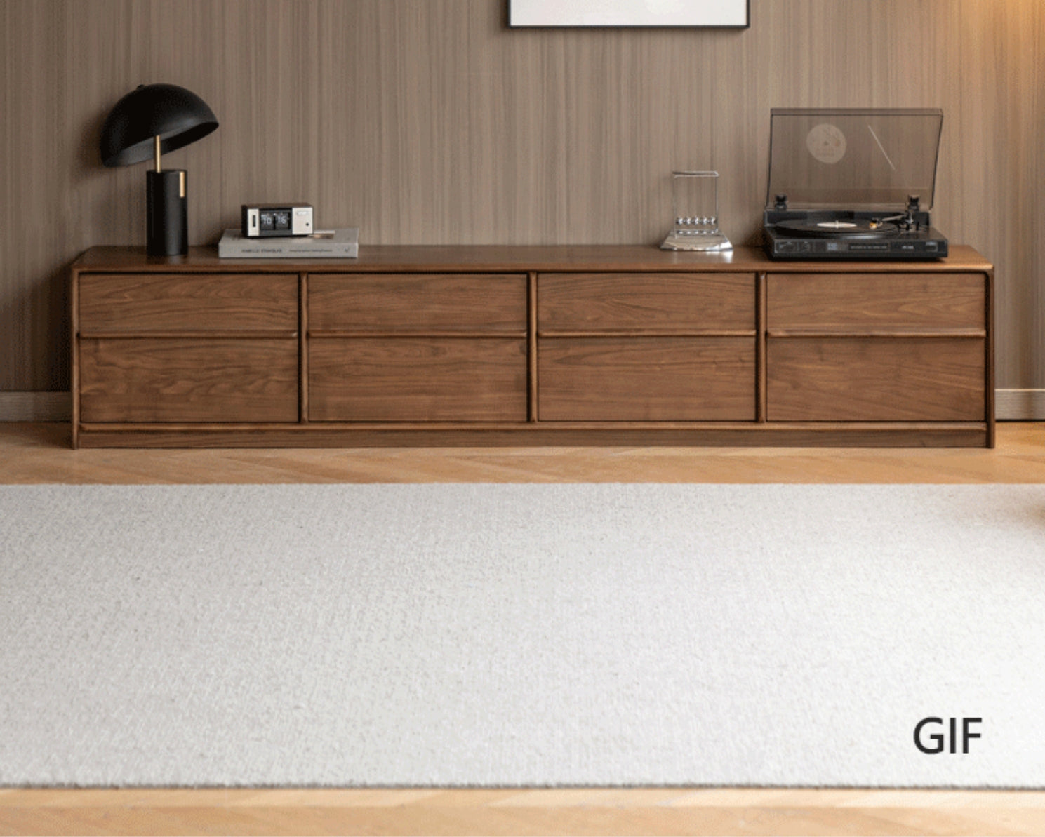 Ruby TV Stand Natural Solid Oak 220cm 